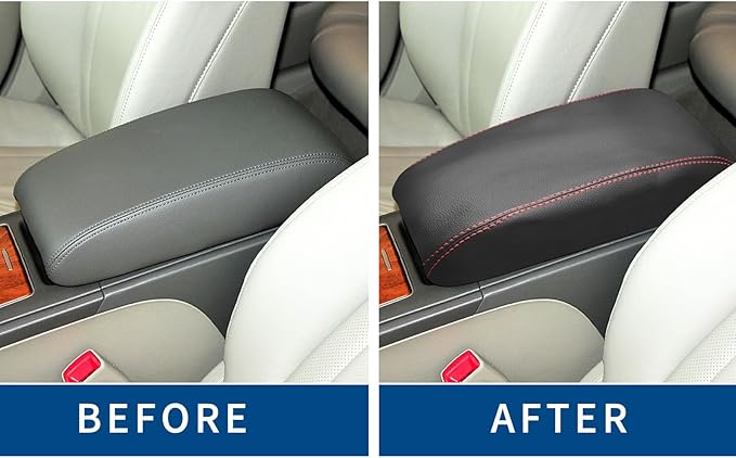 Compatible with Center Console Armrest Cover for Toyota Camry 2007 2008 2009 2010 2011 Leather Arm Rest Storage Box Lids Cushion Protector Pad
