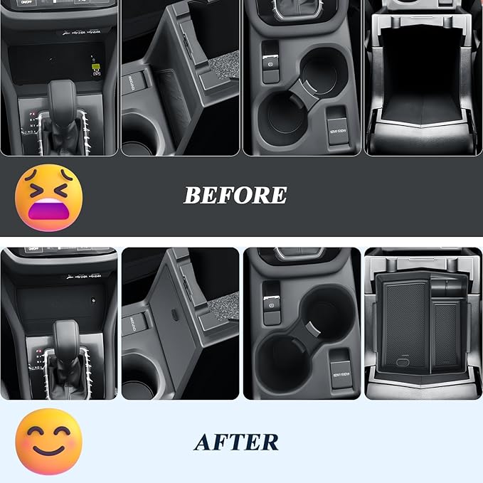 BIBIBO for 2025 2026 Subaru Forester Console Organizer 2025 2026 Subaru Forester Console Armrest Tray+Cup Holder +Wireless Charging Mat +Hidden Storage Box 2025 Forester Accessories