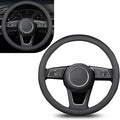 1 PC Car Steering Wheel Cover, Ultra-Thin Soft Leather Steering Wheels Accessories, 15" Round Breathable Car Wheel Cover, Universal Interior Accessories for Most Cars (Black)