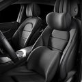 Car Back Support Neck Pillow for Ford F-250 2000-2024, Comfortable Soft Car Seat Headrest Neck Rest Cushion Lumbar Support Pillow with Adjustable Strap,Black