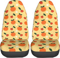 Delerain Car Seat Covers Set 2Pcs, Orange Fruit Universal Front Car Seats Vehicle Enterior Protector Suitable Fits Most Car Auto SUV Sedan Truck