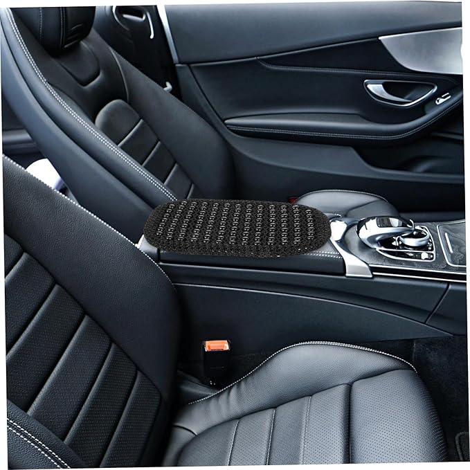 Car Armrest Cover Pad - Breathable Cushion for Center Console Fit for Vehicles Sleek Minimalist Design Easy Installation Material
