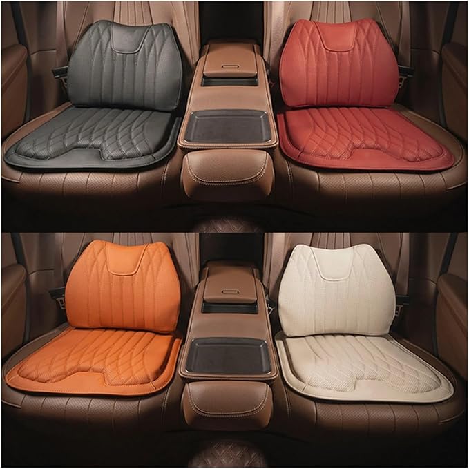 F Car Seat Cushion for BMW All Model I3 I4 I8 X1 X2 X3 X4 X5 X5M X6 X7 Z4 Car Lumbar Support Pillow Auto Seat Waist Back Cushion Y (Color : Red B)