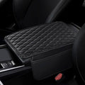 Car Center Console Cover,Leather Armrest Cover Cushion with 2 Storage Bags Universal Car Armrest Seat Box Pad Car Interior Accessories Protector for Most Vehicle(Black)
