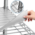 Shelf Liners for Wire Shelf System: Set of 5 in Clear: 24 x 60 inch: Plastic Wire Shelving Shelf Mats