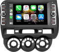 for Honda Fit Jazz Radio 2004-2007 Android 13 Car Stereo, 8” IPS Touch Screen GPS Navigation for Car Head Unit Built-in DSP Wireless/Wired Carplay Android Auto with Free Rear Camera (2GB RAM+32GB ROM)