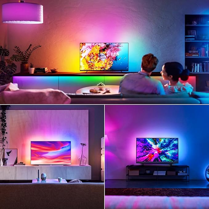 iNextStation RGB Smart IC 5V USB Neon Led Strip Lights, 16.4Ft 5M Neon Rope Lights Flexible Multicolor IP67 Waterproof LED Tape Light for TV Bedroom Kitchen Wall Indoor Outdoor Decor