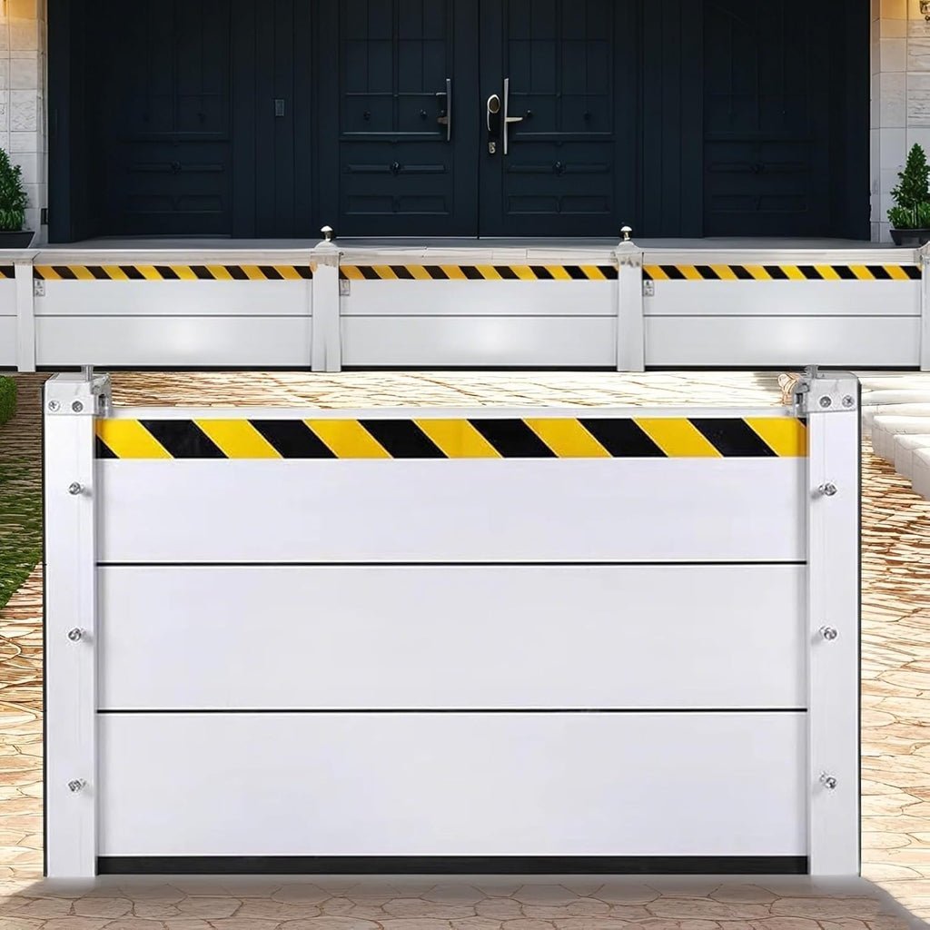 Flood Barriers for Home Exterior,Aluminum Alloy Outdoor Garage Doors Water Barriers for Flooding(H31.5Inch,L15FT)