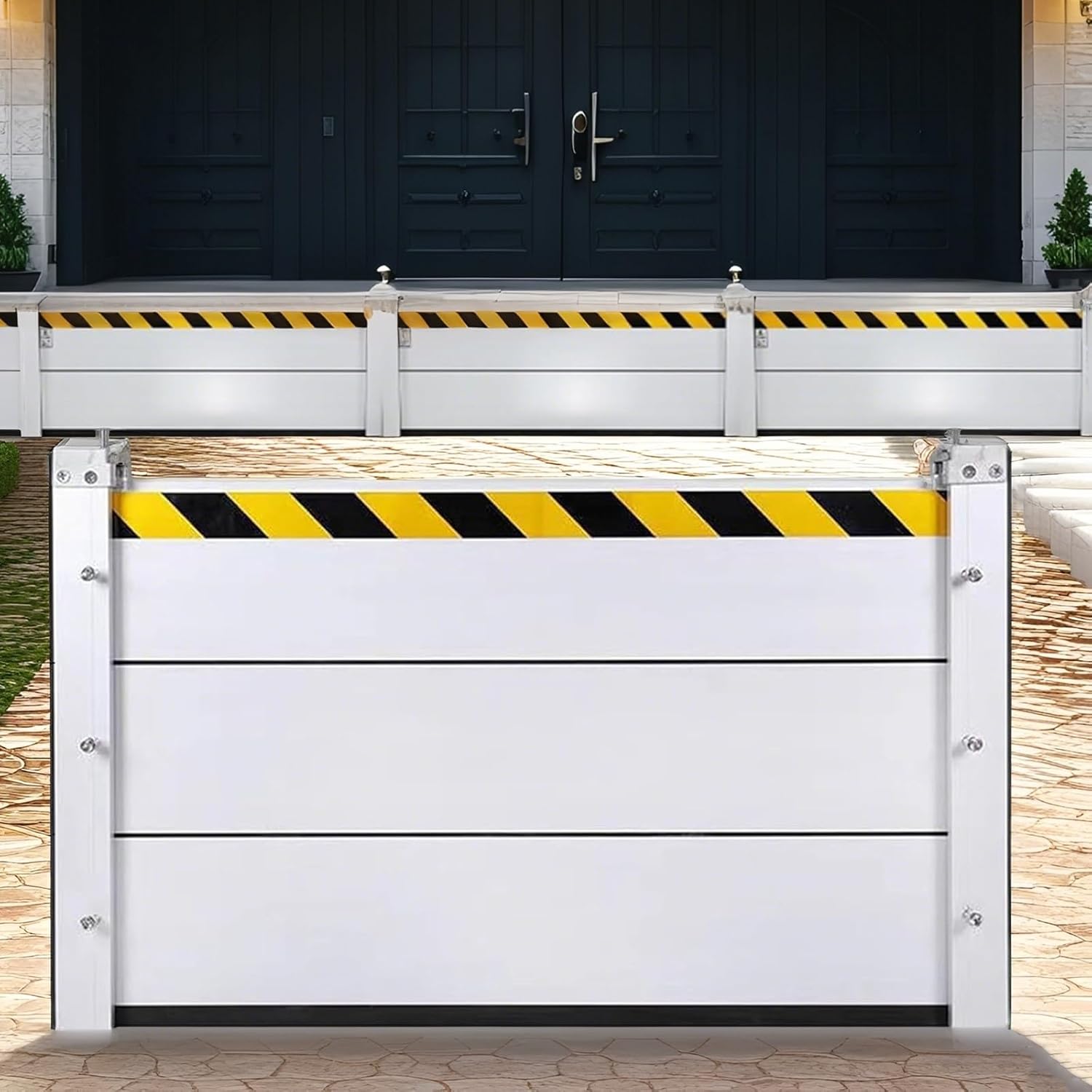 Flood Barriers for Home Exterior,Aluminum Alloy Outdoor Garage Doors Water Barriers for Flooding(H47.2Inch,L23FT)