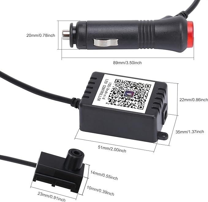 8 m Optic Fiber Car Ambient Lighting Kit Bluetooth App Control 64 Colors Multicoloured Music Interior Lighting Kit 12V 1W