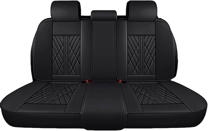 Premium Nappa Leatherette Car Seat Cover Set Custom Fit for Honda CR-V CRV 2000-2023 2024 2025 2026 Water-Proof Breathable Faux Leather Seat Cushion Protectors (Full Set 5 Seats,Black)
