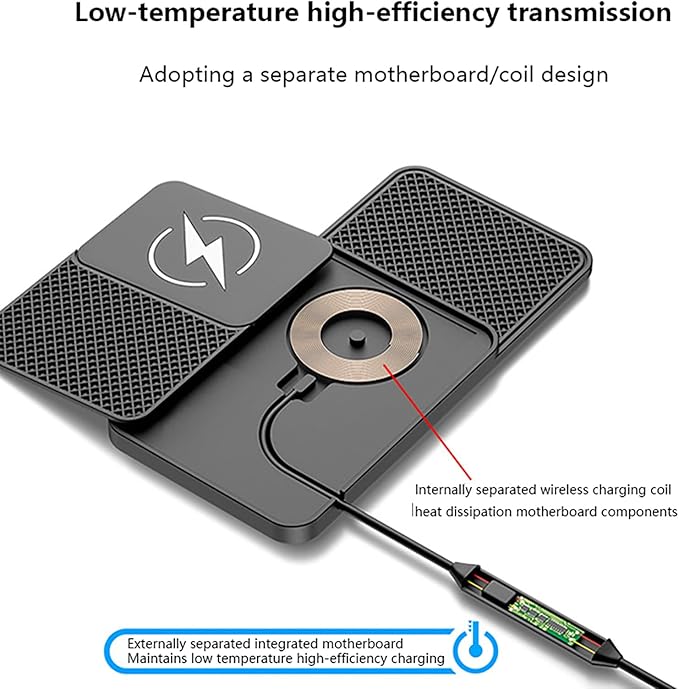 Wireless Car Charger Pad for BMW X7 (2019–2022),20W Fast Wireless Phone Charger Cell Phone Cordless Charging mat,Non-Slip Phone Charging,30cm Cable Type-C