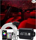 Upgraded 16W Starlight Headliner Kit LED Star Ceiling Stars Fiber Optic Lights Kit 450pcs Sound Activate APP/Remote Control 0.03in 6.5ft Fiber Strands Small Size Star Lights for Car/Home/Party