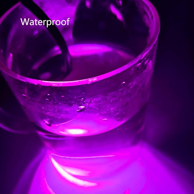 4 Pods LED Rock Lights Purple Neon Underglow Light Kits for Car ATV UTV SUV Boat Underbody Glow Trail Rig Lights Waterproof (Purple)