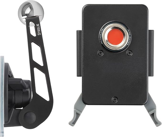 Nite IZE Steelie Squeeze Windshield Kit - Universal Windshield Magnetic Car Mount Holder