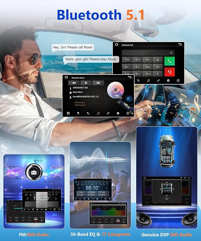 8Core Car Stereo for BMW 325i 330i E46 328i 328xi 1998-2005 Radio for BMW M3 2000-2006 Apple CarPlay Android Auto,9IN IPS Touch Screen 5G WiFi/GPS Navi/BT/FM/RDS/DSP/EQ/SWC/AHD Camera