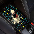 Shark Print Arm Rest Cover for Car Non Slip Car Center Console Cover Shark Car Interior Accessories Non Slip Armrest Cushion Protector Fit Most SUV Trucks Van Vehicle