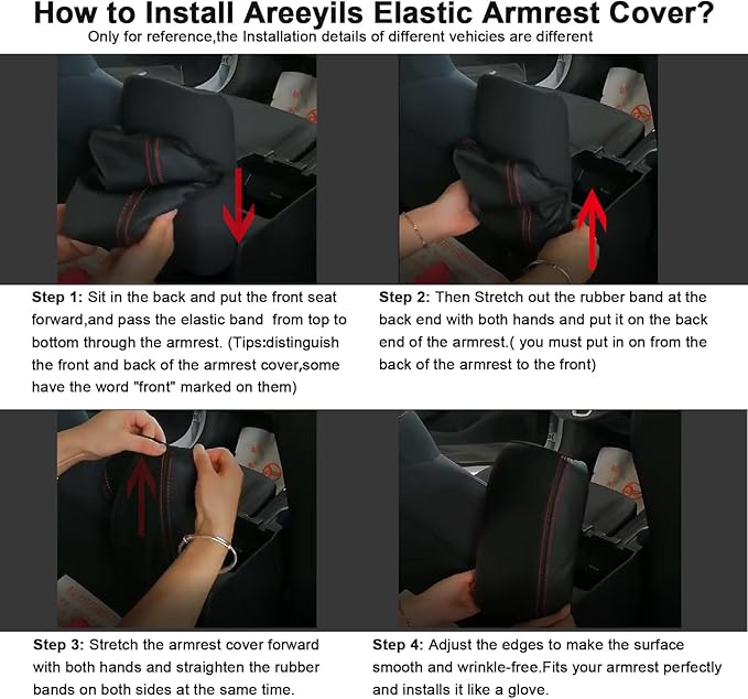 Black Leather Center Console Armrest Cover for 2024-2025 2026 Toyota Land Cruiser Prado 250,2024 Land Cruiser Prado Accessories 2025 2026 Car Center Arm Rest Cover Pad Protector