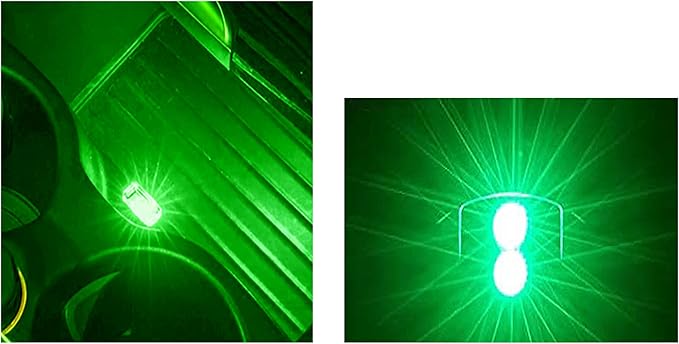 ICBEAMER USB Type-A LED Night Light 2-Pack (Green) | Plug-in Universal Fit Automotive Accessory for Car Interior and Trunk Ambient Atmosphere Lighting