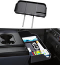 Front Center Console Organzier Headrest Tray Compatible with 2011-2025 2026 Ford F150 F250 F350 F450 F550 F650, Jump Seat Storage Container Box Armrest Table Desk Insert Accessories (Jump Seat Only)