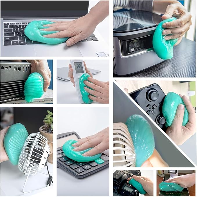 ASFSKY Cleaning Gel for Car Dust Cleaner Car Interior Slime for Detailing Putty for Dust Dirt Crumbs in Corners Clean The Dashboard Console and Vents