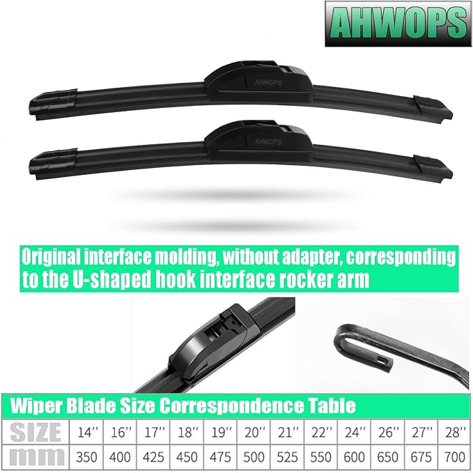 OEM All Season Wiper Blades for 2017-2021 Honda CR-V,2015-2019 Subaru Outback,2007-2016 Mazda CX-9 Wiper Blades, Genuine Replacement (26 inch + 17 inch) For My Car