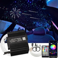 AMKI 300pcs 0.03in 9.8ft Twinkle Starlight Headliner Kit, Updated 2 in 1 Twinkle+Meteor Fiber Optic Light Box RGBW Sound Activated Mode for Car& Home Decoration, 180pcs Pure White Shooting Star