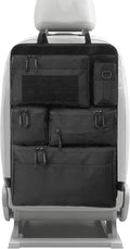 6 Pack Tactical Molle Car Seat Back Organizer - Tactical Vehicle Panel Organizer with 5 Detachable Molle Pouch,US Flag Patch and Keychain,Great Trunk Accessories for Man