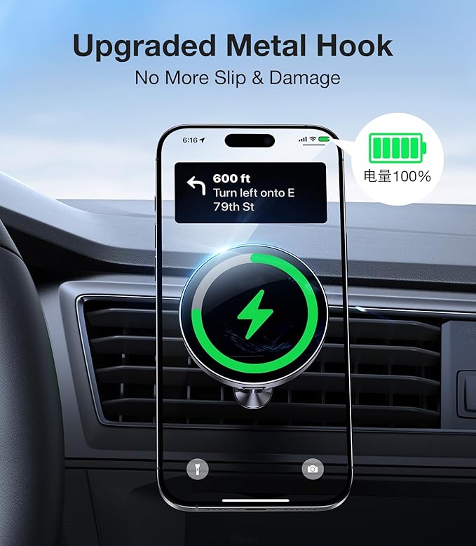 for MagSafe Car Mount Charger【20* N55 Magnet】 carmount 2.0 Magnietic Phone Holders for Your Car Air Vent Phone Mount for Car Vent Dashboard Wireless Car Charger for iPhone 17-12 Pro Max Magsafe Case
