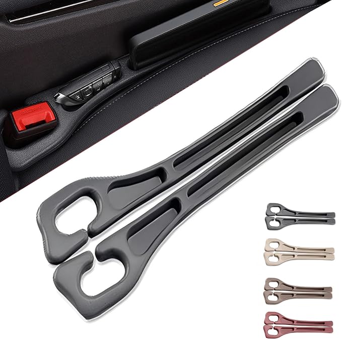 car seat gap filler, No Drop Seat Guard, Seat Gap Fillers for All Cars, Prevents Items from Falling, Easy to iInstall (Black)