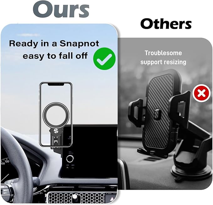 Car Phone Holder for Honda Civic 2022-2026 / Acura Integra 2023-2025 Accessories Apply to 7/9 Inch Touch Screen Fixed Clip Magnetic Cell Phone Mount Hands-Free 360 Degree Rotation