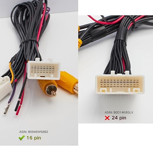 RED WOLF 16 Pin T-Harness W/Voltage Regulator Retain Factory Reverse Camera for Select 2012-2013 Toyota Prius Camry, 2014-2015 Scion tC w/12V to 6V Converter Kit Install Aftermarket Radio Stereo