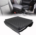 GXARTS Front Leather Center Console Lid Armrest Cover Cushion Pad Compatible with Toyota Tundra 2007 2008 2009 2010 2011 2012 2013 Fit for Toyota Sequoia 2008-2015