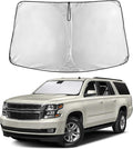 EcoNour Windshield Sunshade Compatible for Chevrolet Chevy Suburban/Tahoe, GMC Yukon XL, Yukon Denali XL 2015-2018 2019 2020, Sun Visor for Front Window Sun Shade Cover, UV Protector, Car Accessories