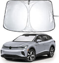 EcoNour Windshield Sun Shade Compatible for Volkswagen VW ID.4 2021–2026 | Custom Fit EV Front Window Sunshade | Foldable Heat & UV Reflective Sun Visor