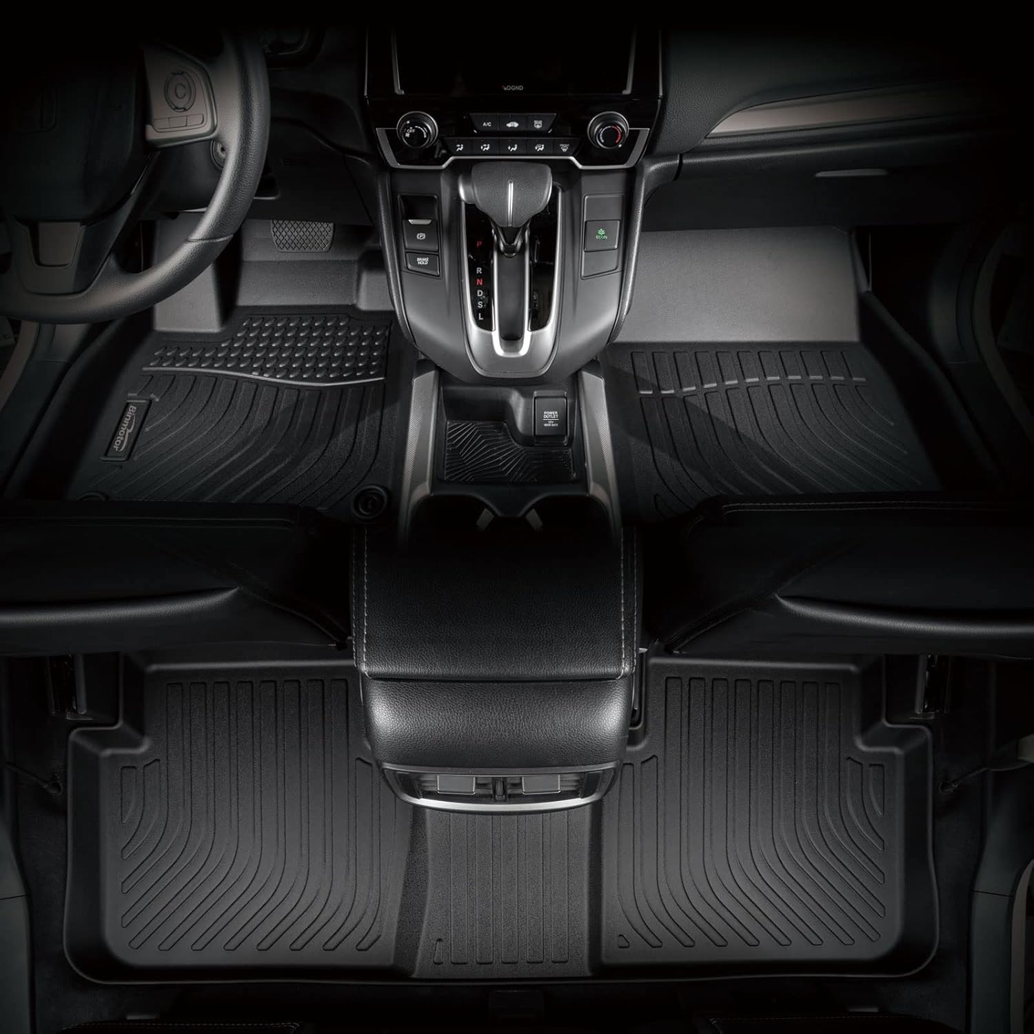 Binmotor-All Weather Car Floor Mats Cargo Liner Set for Audi A3 2022-2025, TPE Car Mats Cargo Trunk Mat Rubber Liners for Audi A3 Accessories
