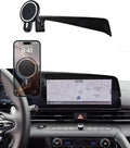 PZK Car Phone Holder for Hyundai Elantra 2021-2025 2026 SE/SEL/Sport/Limited/N Line Accessories for 8-Inch/10.25-Inch Screen Magnetic 15W Fast Wireless Charger Phone Mount 360° Rotating Extension Rod
