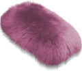Andalus Brands Pure Australian Sheepskin Fluffy Car Center Console Cover, Luxurious Non-Shedding Furry Arm Rest Cover for Car, Versatile for All Seasons, Purple - (11.47" X 6.3")