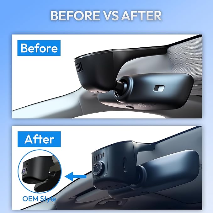 Single Channel 4K Dash Cam for Porsche Cayenne(E3) 2019-2026, 911(992) 2020-2024, Panamera(971) 2017-2026,Taycan 2020-2026,Macan 2025-2026,OEM-Style,Easy Installation,WiFi & App,64G Card