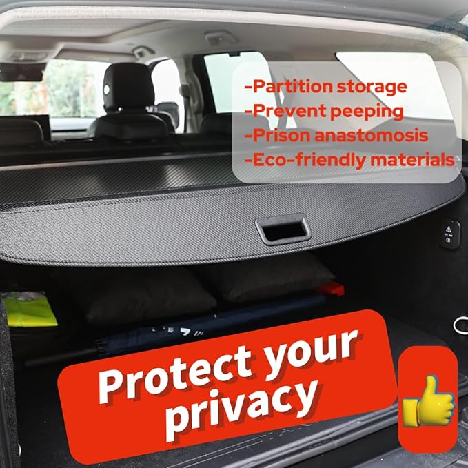 Cargo Cover Retractable Fit for Nissan Rogue S SV SL Platinum 2021 2022 2023 2024 2025 2026 Accessories,Rear Security Trunk Cover (Not Fit for Rogue Select and Rogue Sport)