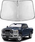 EcoNour Windshield Sunshade Compatible for Dodge Ram 2500 2010-2024 2025 2026, Sun Visor for Front Windshield & Window Sun Shade Cover, UV Heat Blocker & Protector, Car Accessories