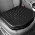 CAR PASS Leather Car Seat Cushion, Comfortable Memory Foam Seat Cushions for Driving Waterproof Adult Booster Seat Cushion for Cars, Truck Driver Automotive SUV Office Chair, Hand-held, 3 Inches Black