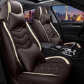 CTDS Car Seat Covers for Toyota Corolla 2000-2026, Stylish Sport Seat Cover, Premium Nappa Leather Car Seat Cover. Automobile Seat Covers Sets.(Luxury 2 Seats/Coffee Color)