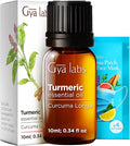 100% Pure Turmeric Essential Oil - 0.34 Fl Oz - Turmeric Oil for Hair, Skin, Diffuser, Aromatherapy & DIY Candle Making Scent