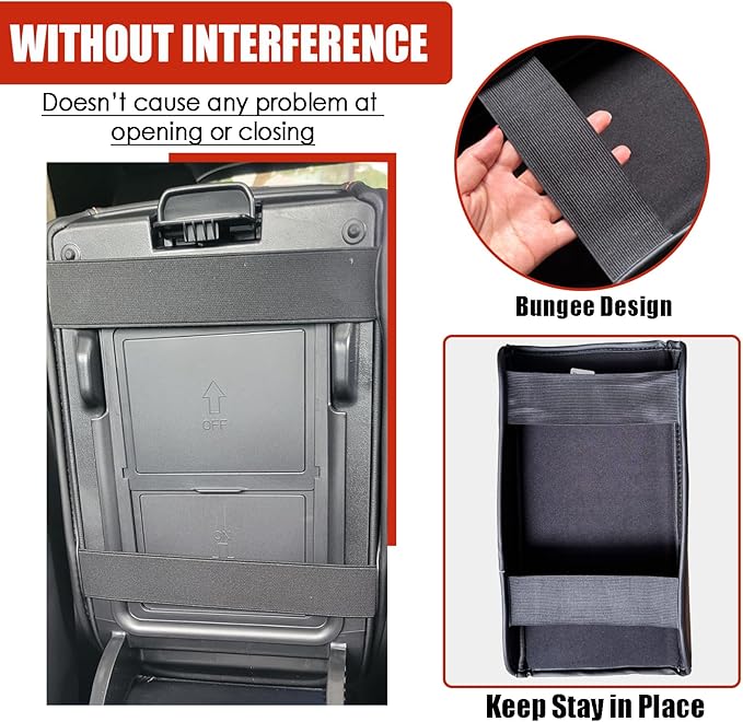 for CRV Center Console Cover 2026 2025 2024 2023 - [Upgraded] Thick & Soft Leather Middle Armrest Cushion Protector for Honda CRV 2023 2024 2025 2026 Interior Accessories - Black Stitch