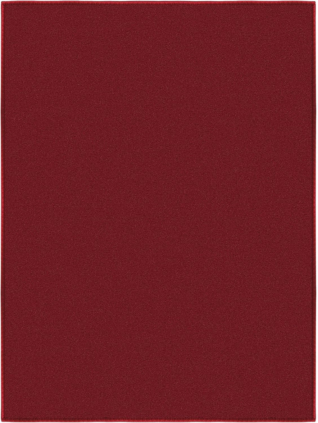 Ottomanson Rugs for Entryway 2'3" x 3' Non Slip Solid Small Area Rugs Durable Front Door Mat Rug Stain Resistant Entrance Rugs for Bathroom Kitchen Bedroom & Living Room, Red