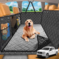URPOWER 2026 Upgraded Back Seat Extender for Dogs - Large Hard Bottom Dog Car Seat Cover Holds 550lbs, Waterproof Dog Hammock Pet Bed with High-Density Foam Non-Slip Backseat Protector