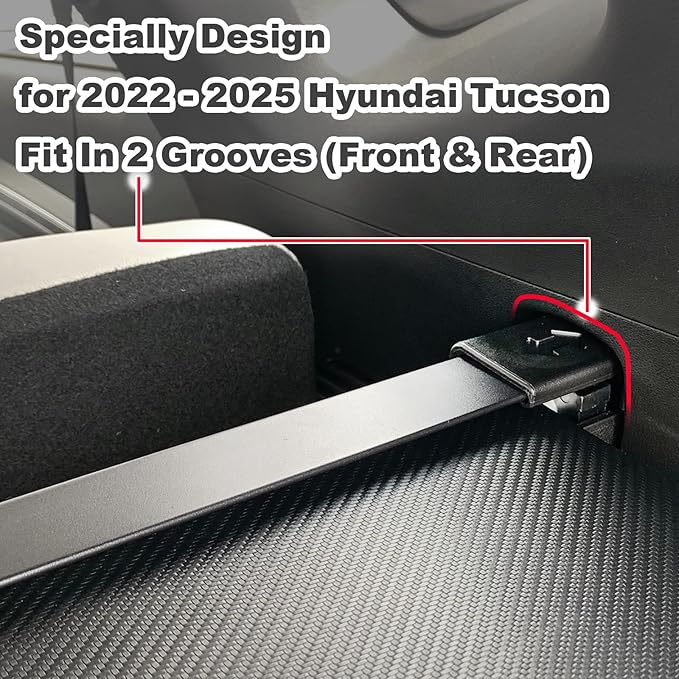 Cargo Cover for Hyundai Tucson 2026 2025 Accessories 2024 2023 2022(Leather),Retractable Trunk Cover Organizer Security Shielding Shade Tonneau Cover for Hyundai Tucson Accessories
