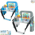 MENZOKE Kids Travel Tray for Boys or Girls, Travel Tray for Kids Car Seat with Tablet Holder, Dry Erase Board & Cooler Cup Holder, Road Trip Essentials Accessories for Car Trip, Airplane (2 Pack)