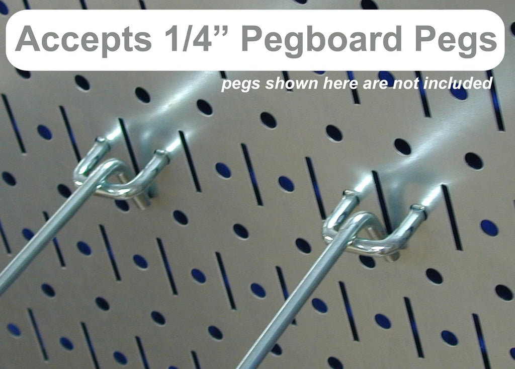 Wall Control Pegboard Organizer 4 ft. Metal Pegboard Standard Tool Storage Kit with White Toolboard and White Accessories
